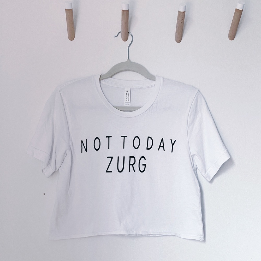 Not Today Zurg cropped tee